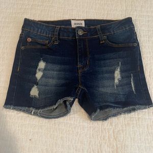 Hudson girls denim jean shorts size 14